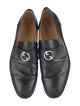 Gucci Interlocking G Logo Leather Dress Loafers