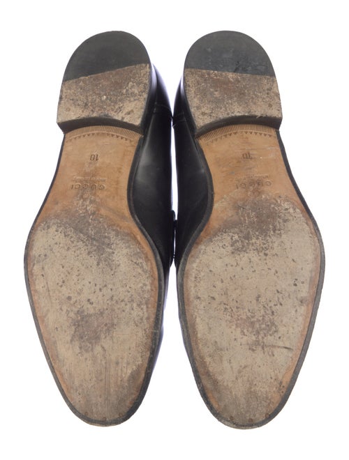 Gucci Interlocking G Logo Leather Dress Loafers