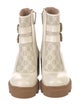 Gucci GG Supreme Leather Combat Boots
