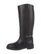 Gucci Horsebit Accent Leather Riding Boots