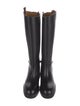 Gucci Horsebit Accent Leather Riding Boots