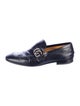 Gucci Double G Logo Leather Dress Loafers