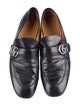 Gucci Double G Logo Leather Dress Loafers