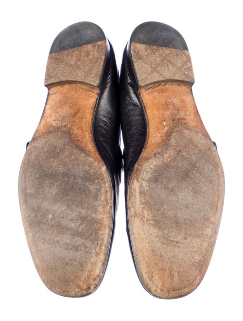 Gucci Double G Logo Leather Dress Loafers