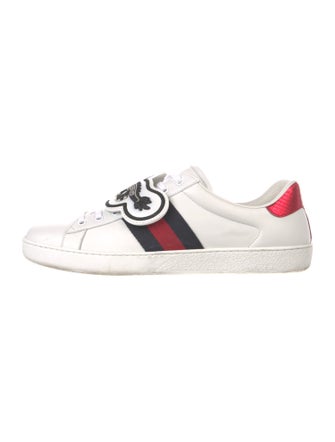 Gucci Sylvie Web Accent Leather Sneakers