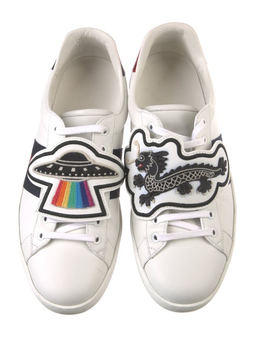 Gucci Sylvie Web Accent Leather Sneakers