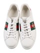 Gucci Web Accent Leather Sneakers