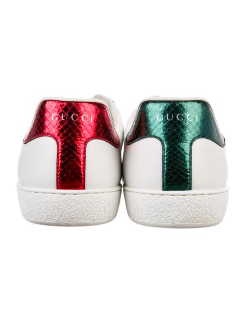 Gucci Web Accent Leather Sneakers