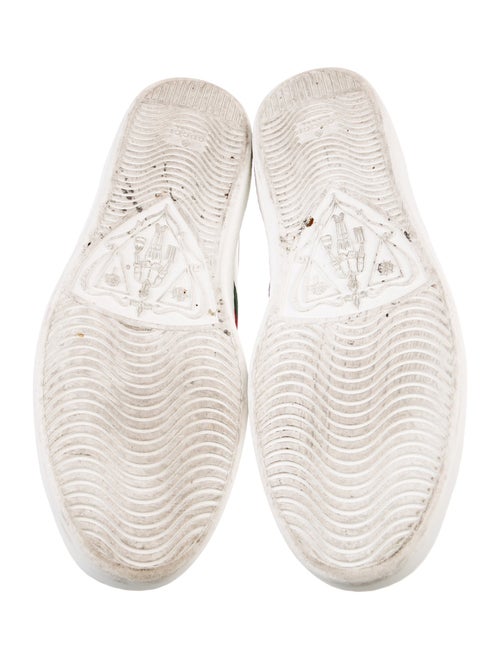 Gucci Web Accent Leather Sneakers