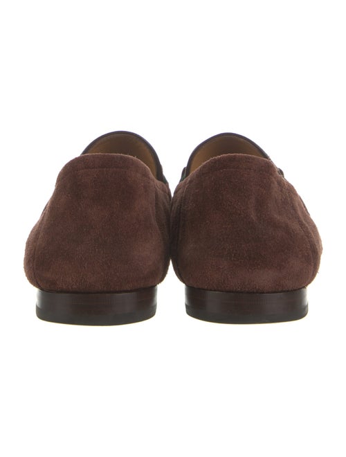 Gucci Web Accent Suede Dress Loafers