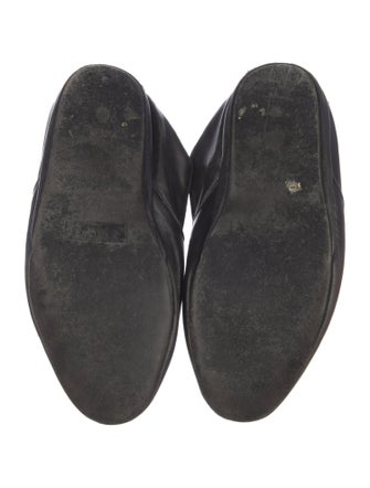 Gucci Web Accent Leather Dress Loafers