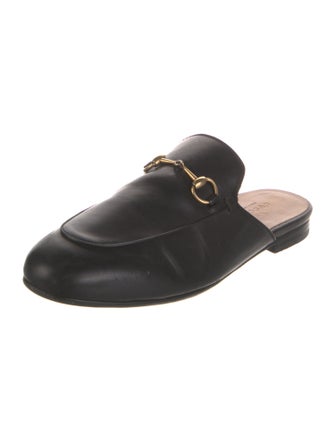 Gucci Horsebit Accent Leather Mules