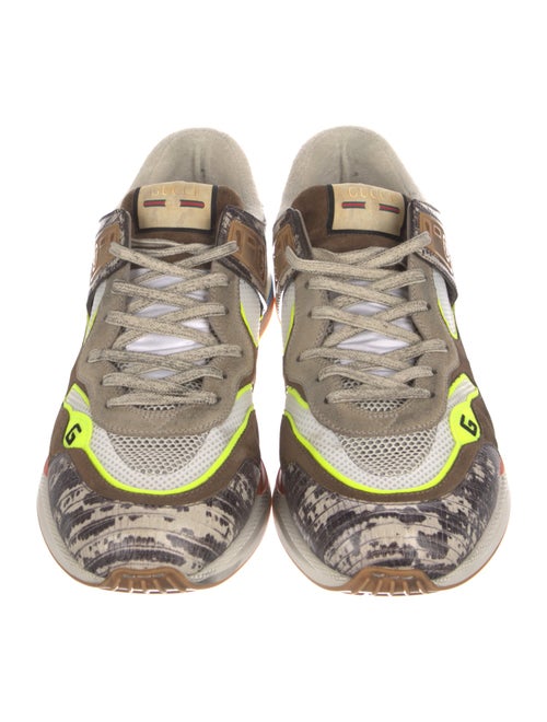 Gucci Double G Logo Suede Athletic Sneakers