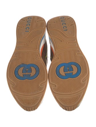 Gucci Double G Logo Suede Athletic Sneakers