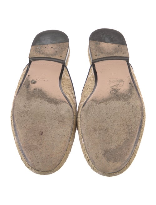 Gucci GG Supreme Straw Mules