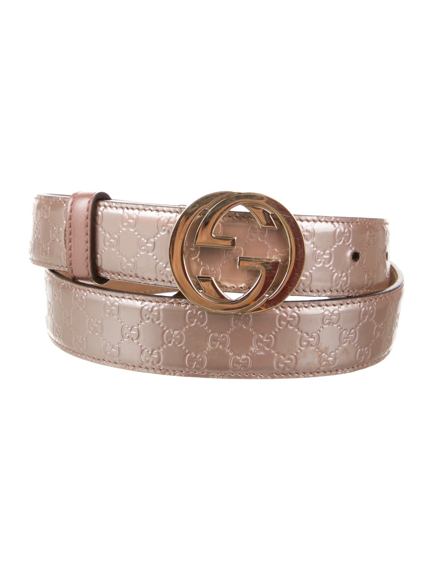 Gucci Microguccissima Pattern Leather Belt