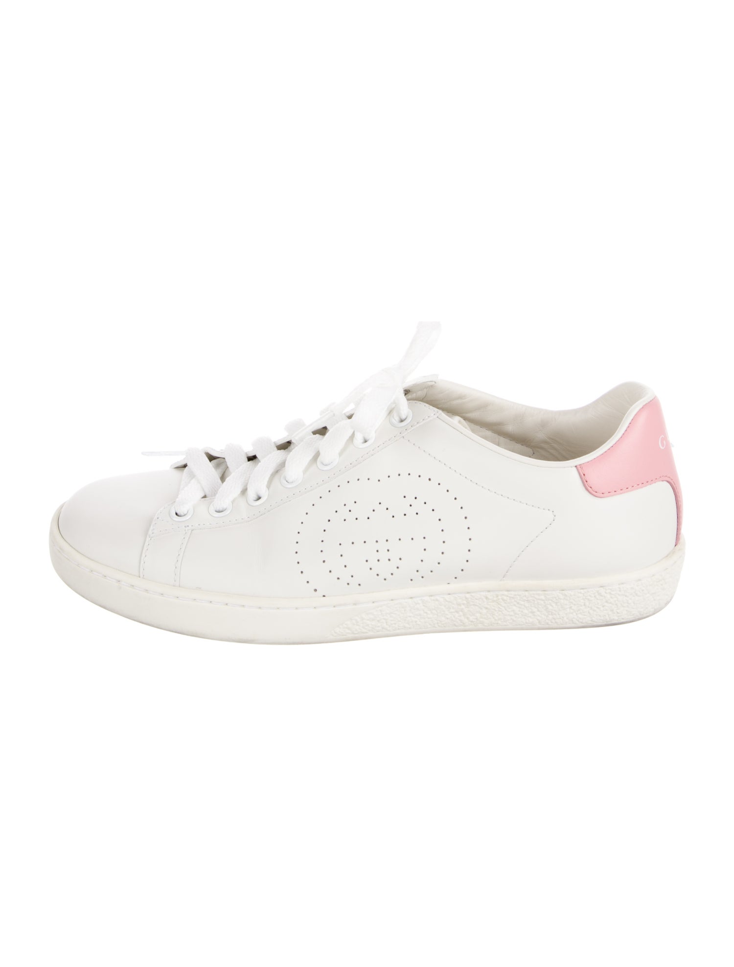 Gucci Interlocking G Logo Leather Sneakers