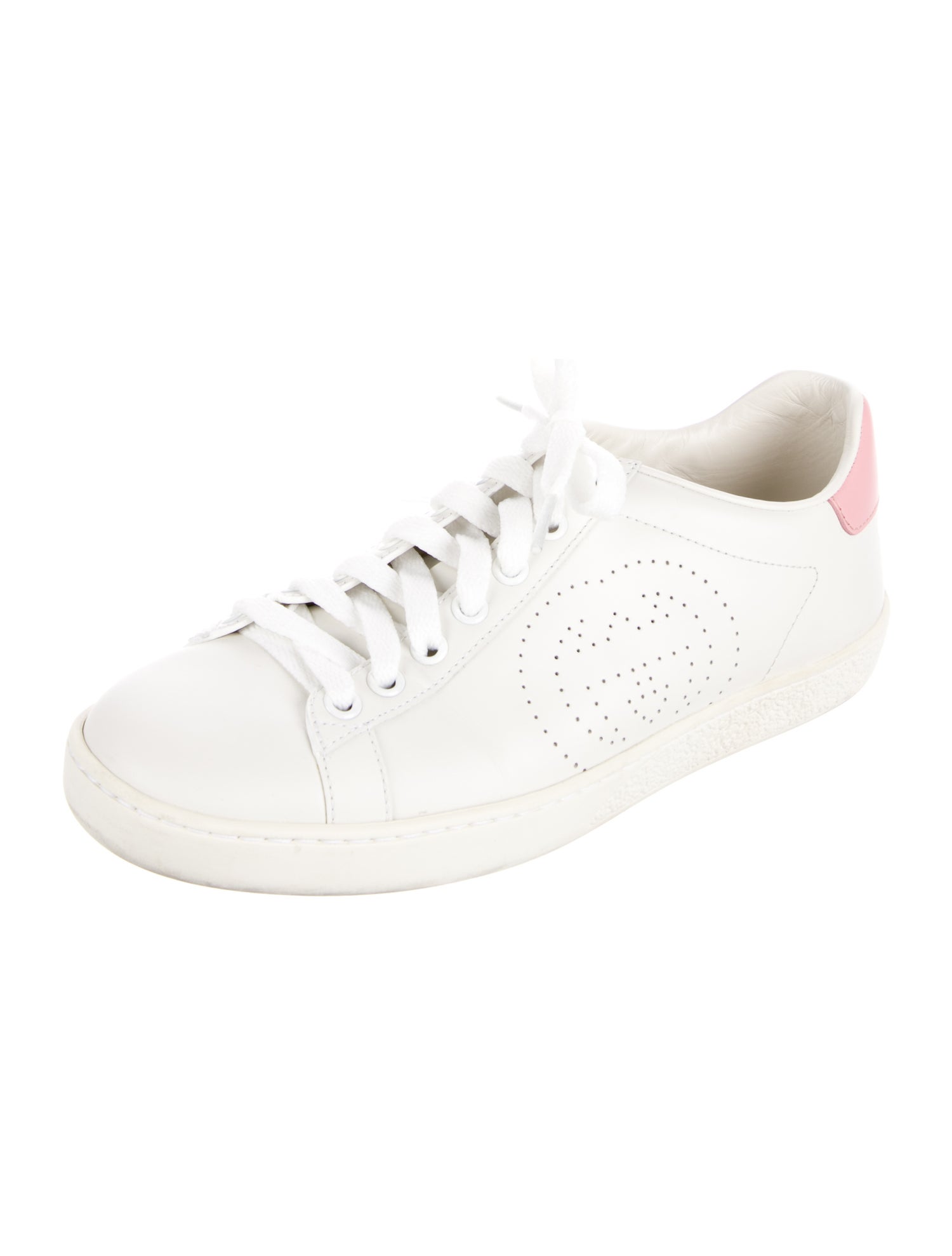 Gucci Interlocking G Logo Leather Sneakers