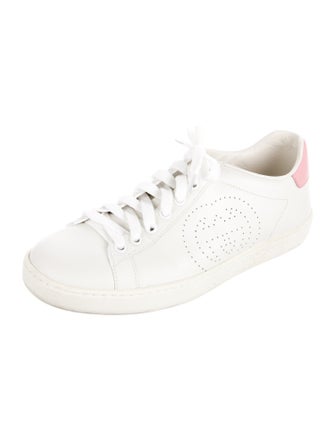Gucci Interlocking G Logo Leather Sneakers