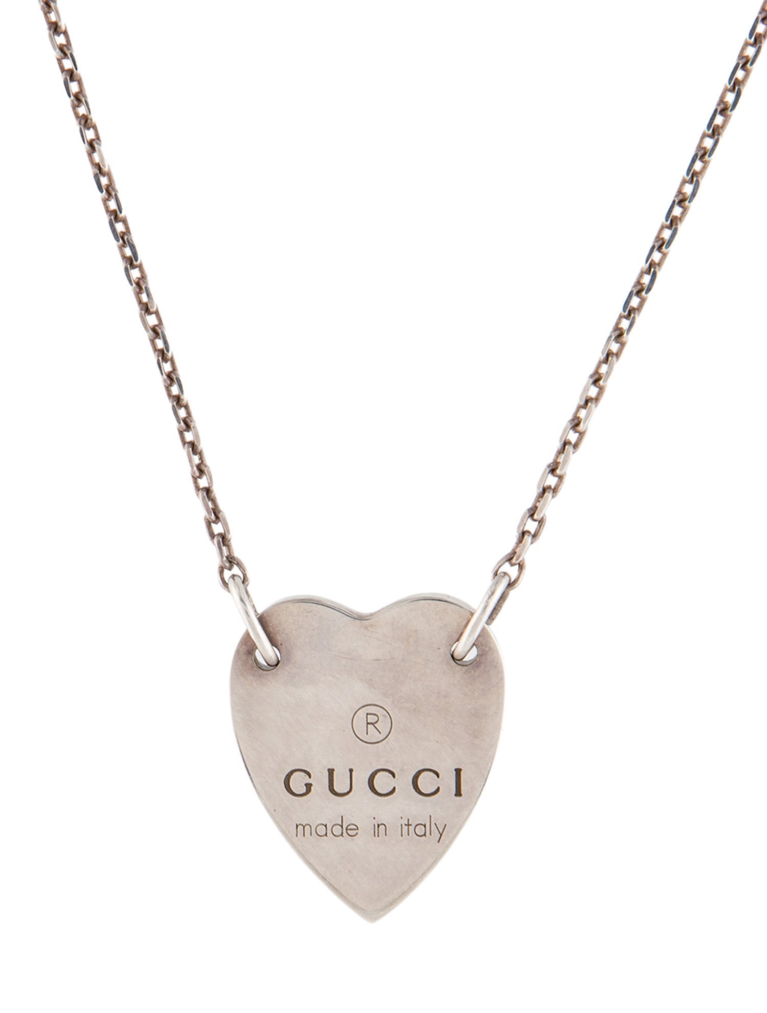 Gucci Trademark Heart Pendant Necklace