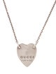 Gucci Trademark Heart Pendant Necklace