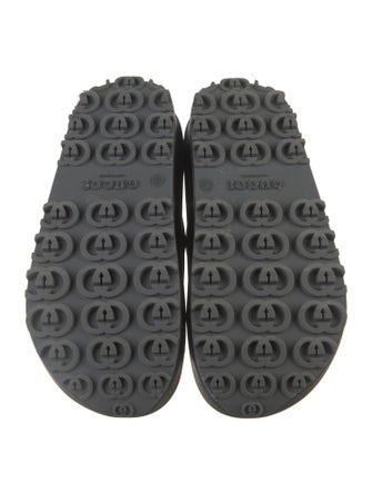 Gucci Interlocking G Logo Rubber Slides