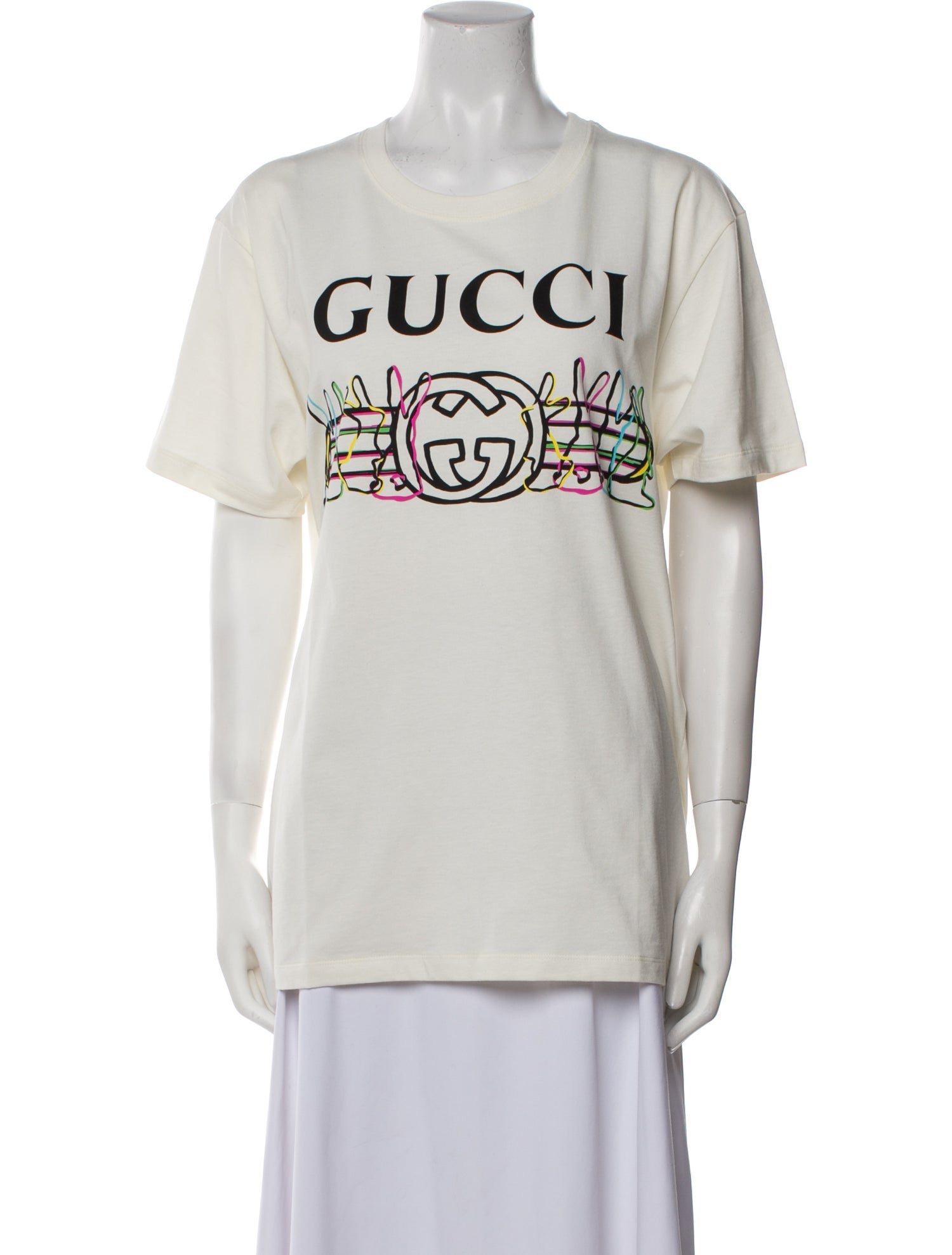 Gucci Graphic Print Crew Neck T-Shirt w/ Tags