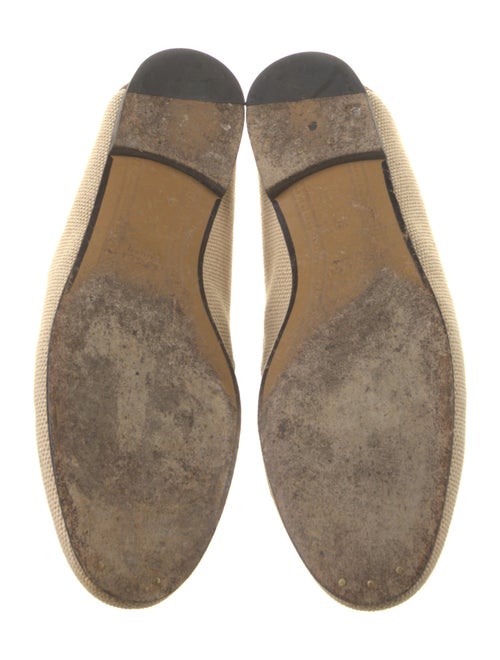 Gucci Web Accent Canvas Loafers