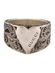 Gucci Engraved Heart Signet Ring