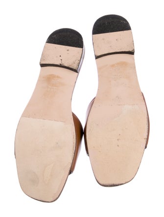 Gucci Interlocking G Logo Leather Slides