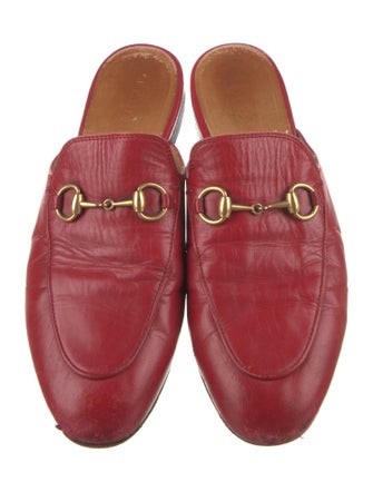 Gucci Horsebit Accent Leather Mules
