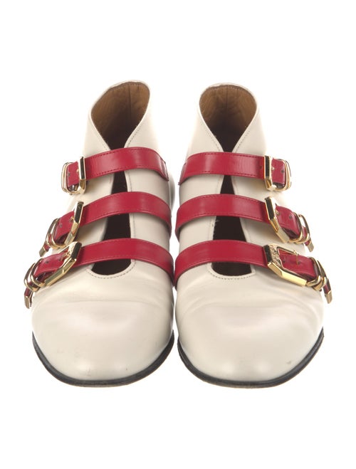 Gucci Leather Colorblock Pattern Boots