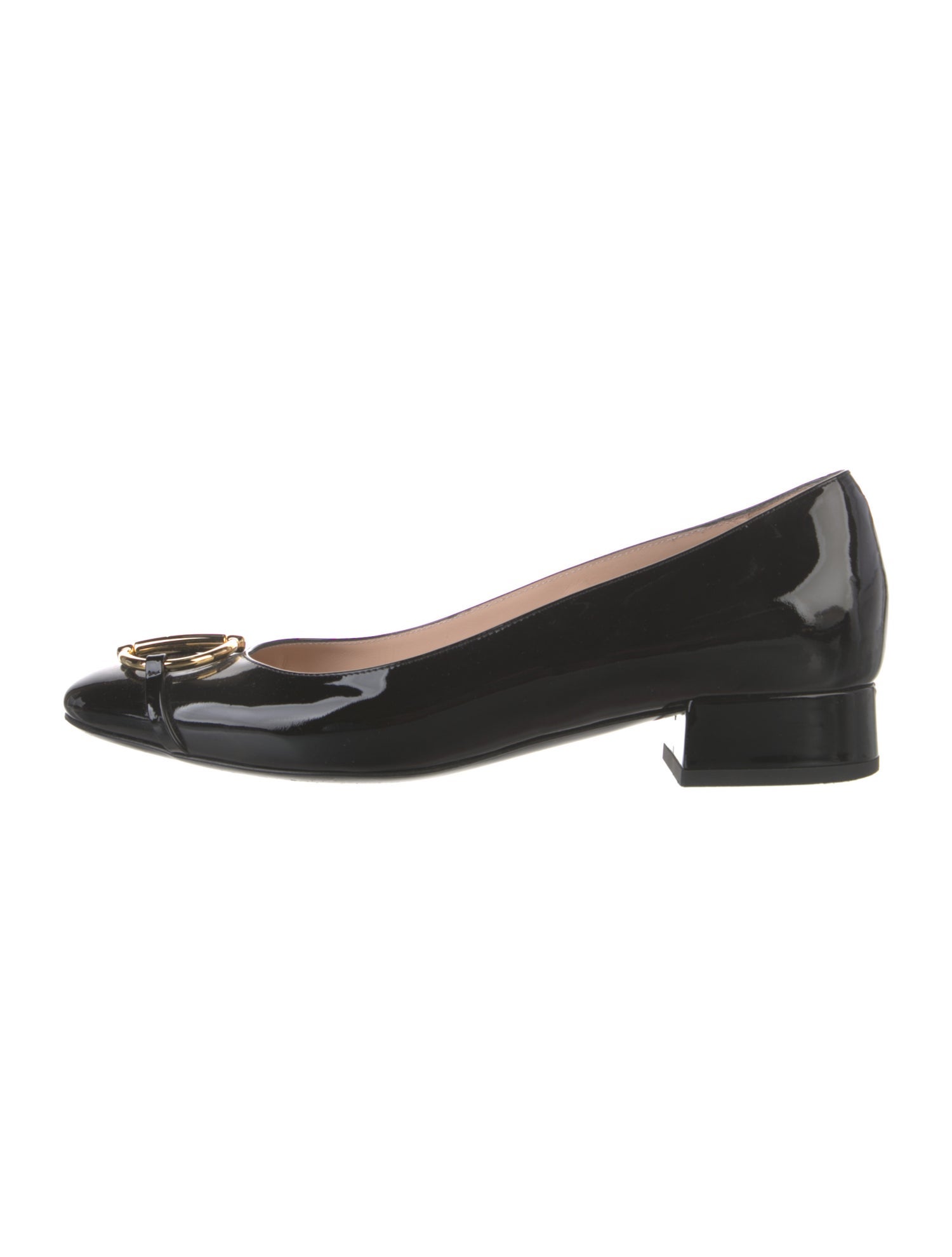 Gucci Horsebit Accent Patent Leather Pumps