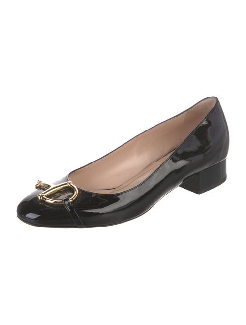Gucci Horsebit Accent Patent Leather Pumps