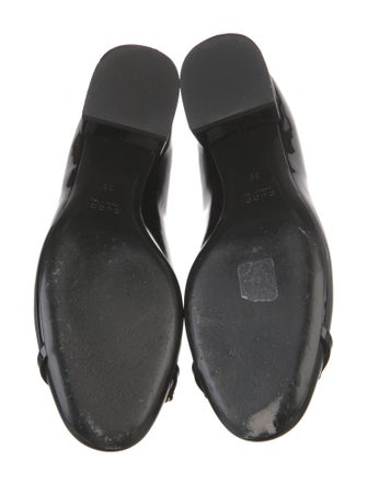 Gucci Horsebit Accent Patent Leather Pumps