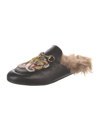 Gucci Horsebit Accent Leather Mules