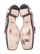 Gucci Faux Pearl Accents Leather Loafers