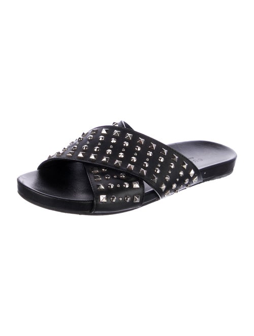 Gucci Leather Studded Accents Slides