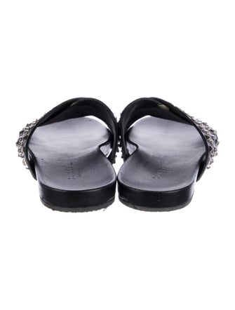 Gucci Leather Studded Accents Slides