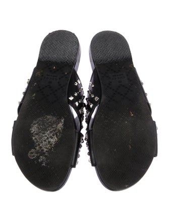 Gucci Leather Studded Accents Slides