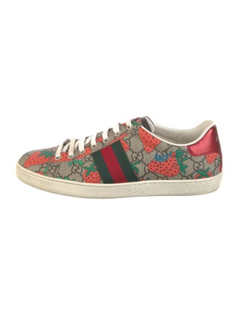 Gucci Web Accent Printed Sneakers