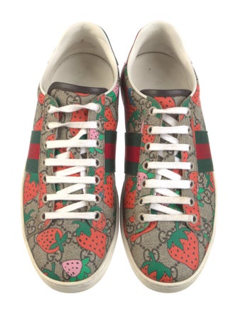 Gucci Web Accent Printed Sneakers