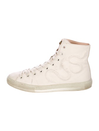 Gucci GG Canvas Leather Sneakers