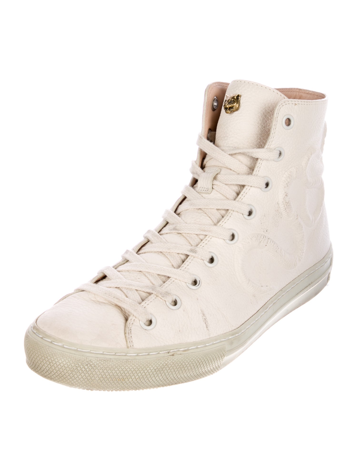 Gucci GG Canvas Leather Sneakers