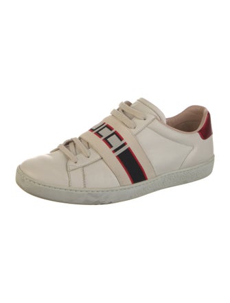 Gucci Sylvie Web Accent Leather Sneakers