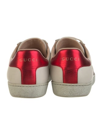 Gucci Sylvie Web Accent Leather Sneakers