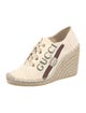 Gucci Web Accent Canvas Pumps