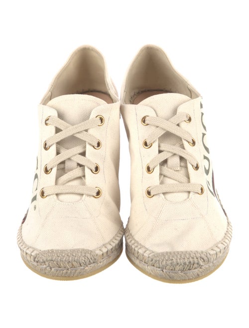 Gucci Web Accent Canvas Pumps