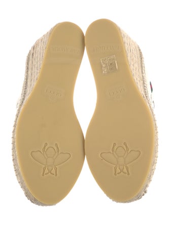 Gucci Web Accent Canvas Pumps