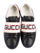Gucci Leather Graphic Print Sneakers